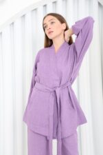 Suit Lavender linen - Image 4