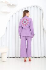 Suit Lavender linen - Image 2